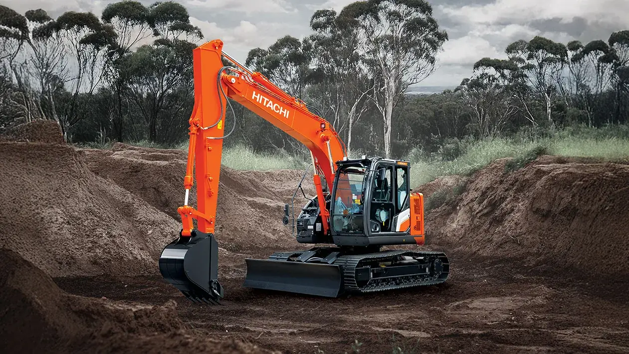 Hitachi ZX135US-7H excavator available for dry hire from PrimeDig Plant Hire