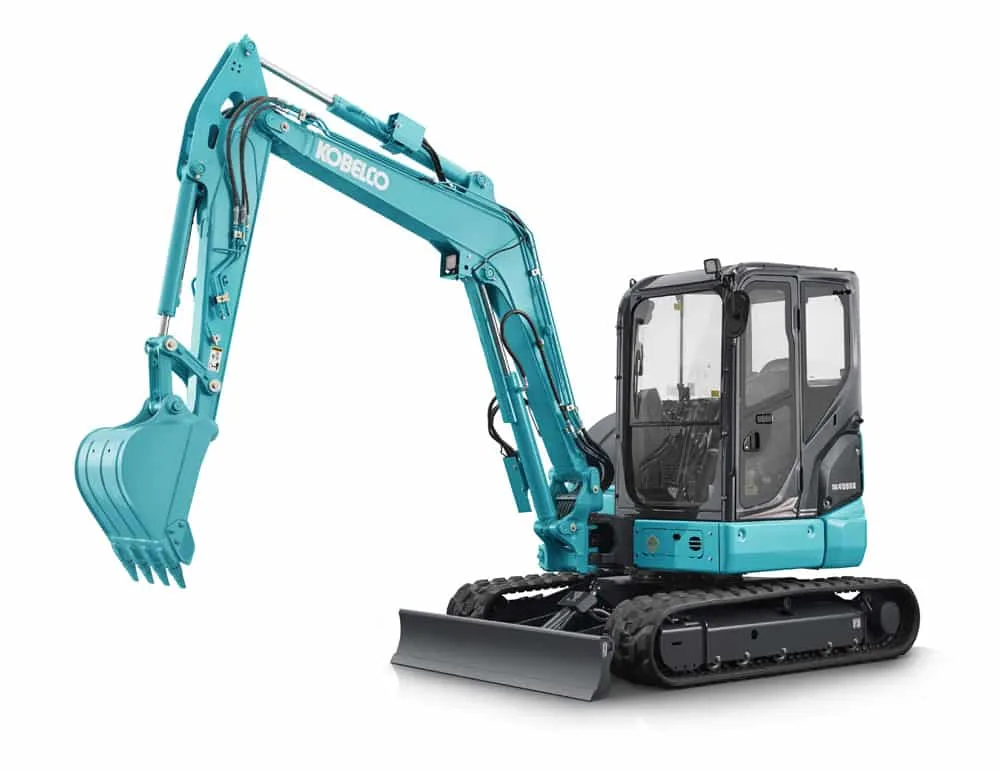 Kobelco SK45SRX excavator available for dry hire from PrimeDig Plant Hire