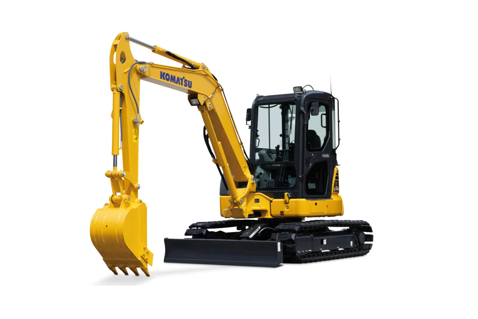 Komatsu PC55MR-5 excavator available for dry hire from PrimeDig Plant Hire