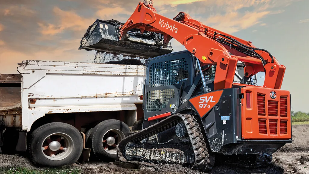 Kubota SVL97-2 compact track loader available for dry hire from PrimeDig Plant Hire