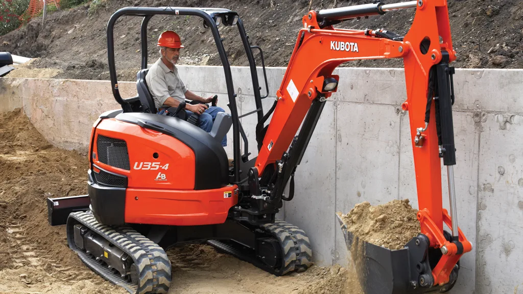 Kubota U35-4 excavator available for dry hire from PrimeDig Plant Hire